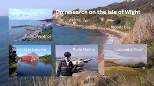 Crime author on locations on the Isle of Wight